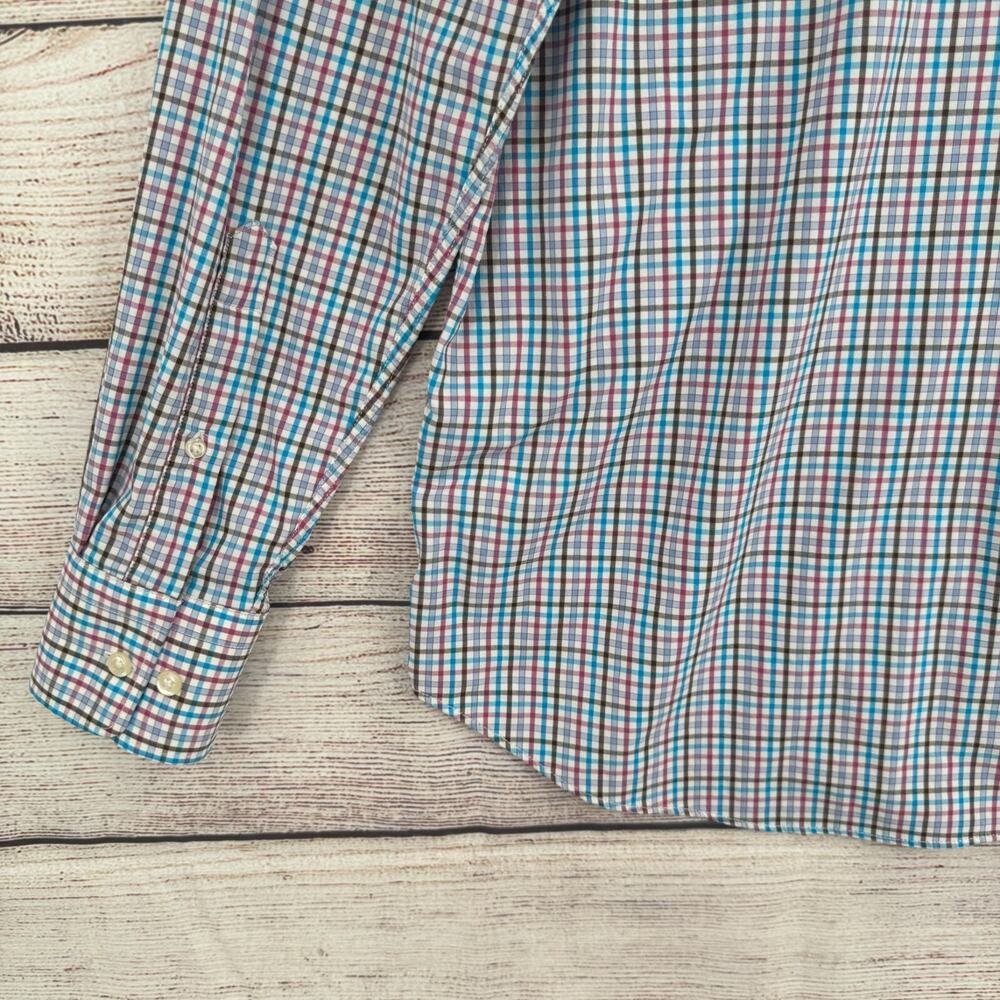 Peter Millar Post Performance Check Woven Dress‎ Shirt Men's M Multicolor - Picture 13 of 13